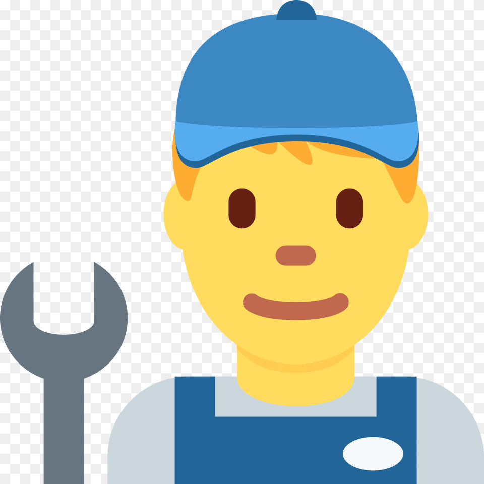 Man Mechanic Emoji Clipart, Spoon, Baseball Cap, Cap, Clothing Free Png Download