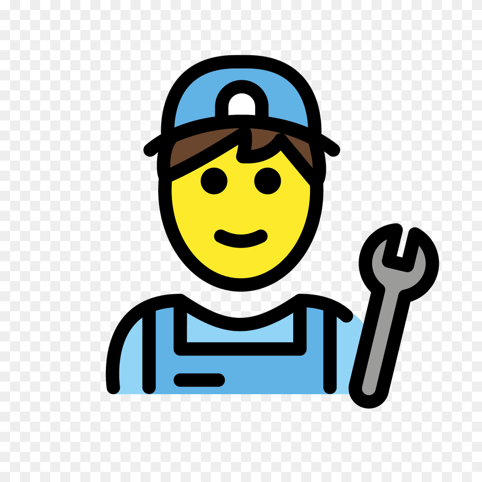 Man Mechanic Emoji Clipart, Face, Head, Person, Baby Png