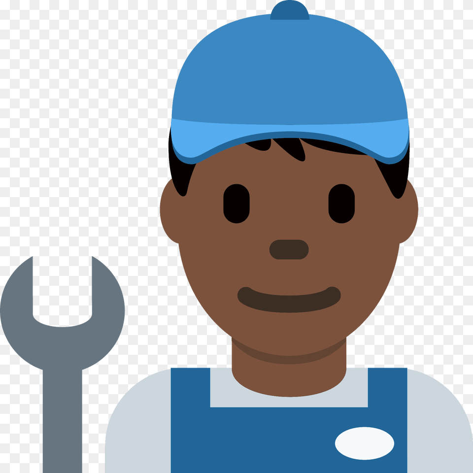 Man Mechanic Emoji Clipart, Spoon, Hat, Cutlery, Clothing Free Png Download