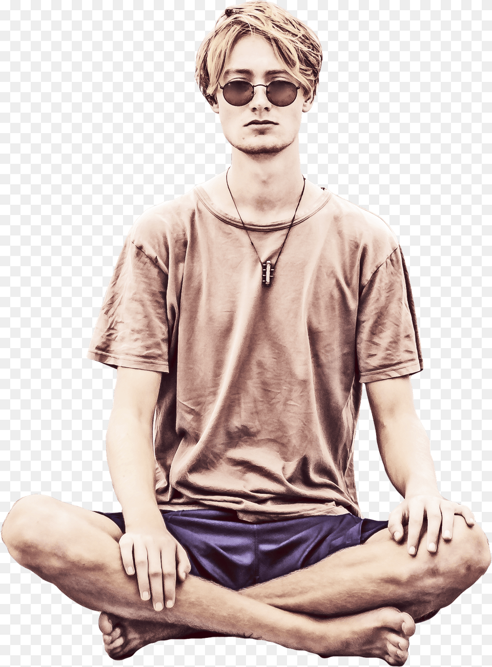 Man Meditation, Person, Boy, Clothing, Teen Free Png Download