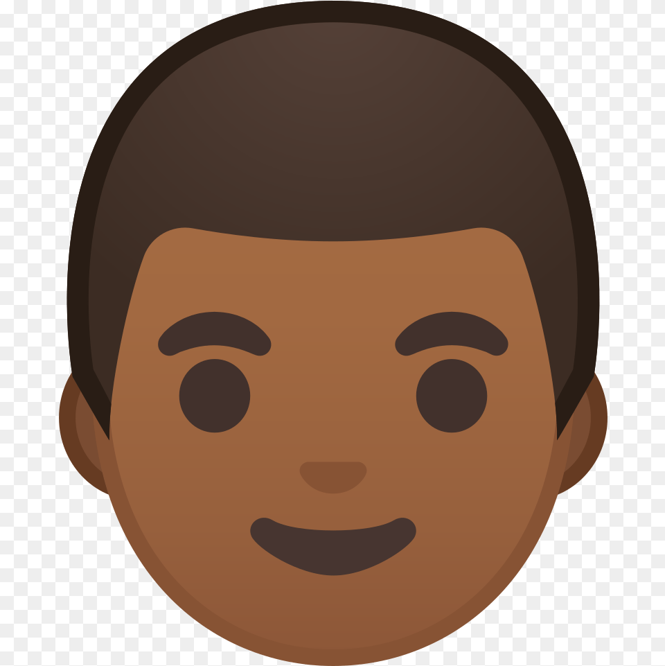 Man Medium Dark Skin Tone Icon Emoji Man Medium Skin, Portrait, Face, Head, Photography Png