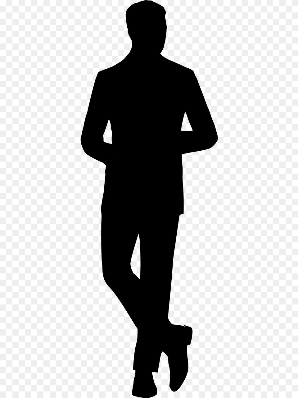 Man Model Silhouette, Gray Png Image