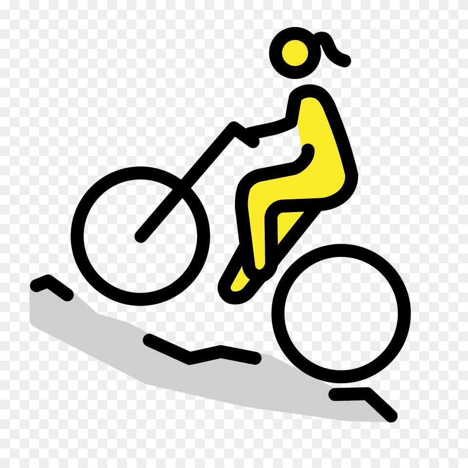 Man Mountain Biking Emoji Clipart, Bicycle, Transportation, Vehicle, Dynamite Free Transparent Png