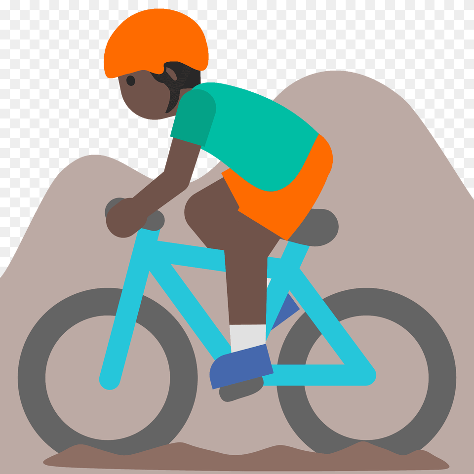 Man Mountain Biking Emoji Clipart, Bicycle, Transportation, Vehicle, Cycling Free Png Download