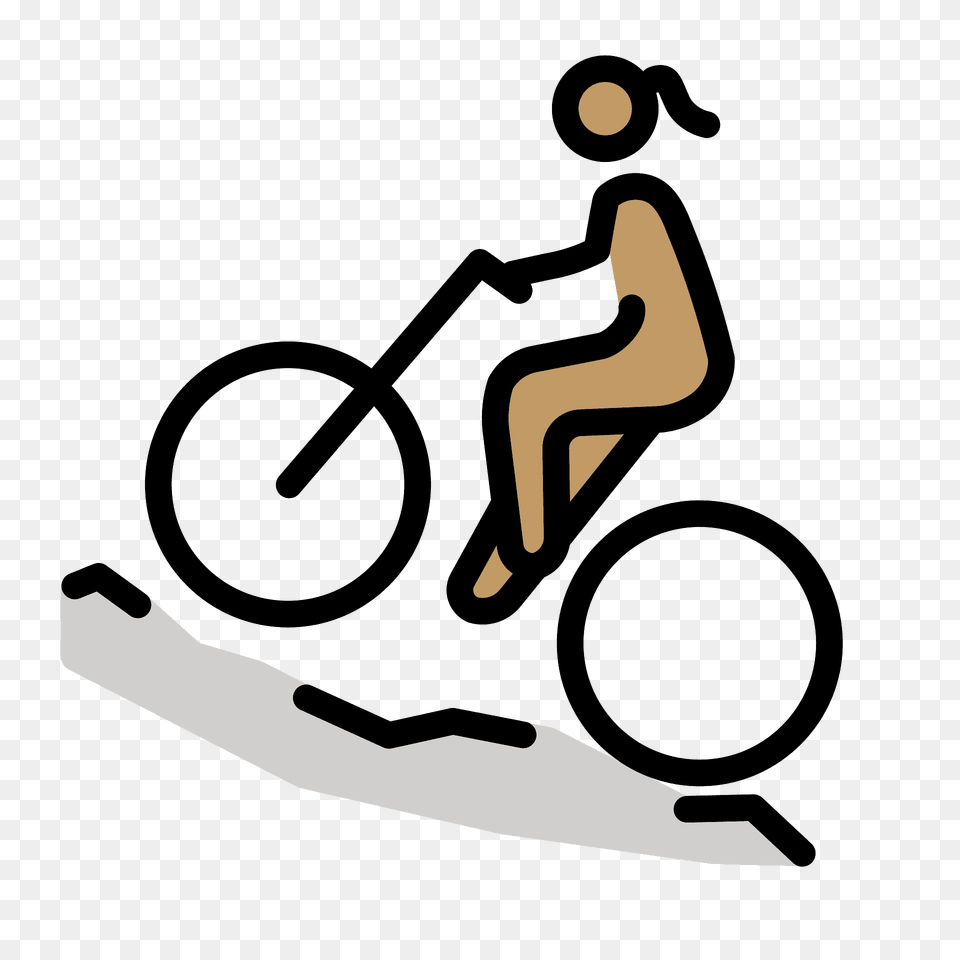Man Mountain Biking Emoji Clipart, Bicycle, Transportation, Vehicle, Cycling Free Png Download