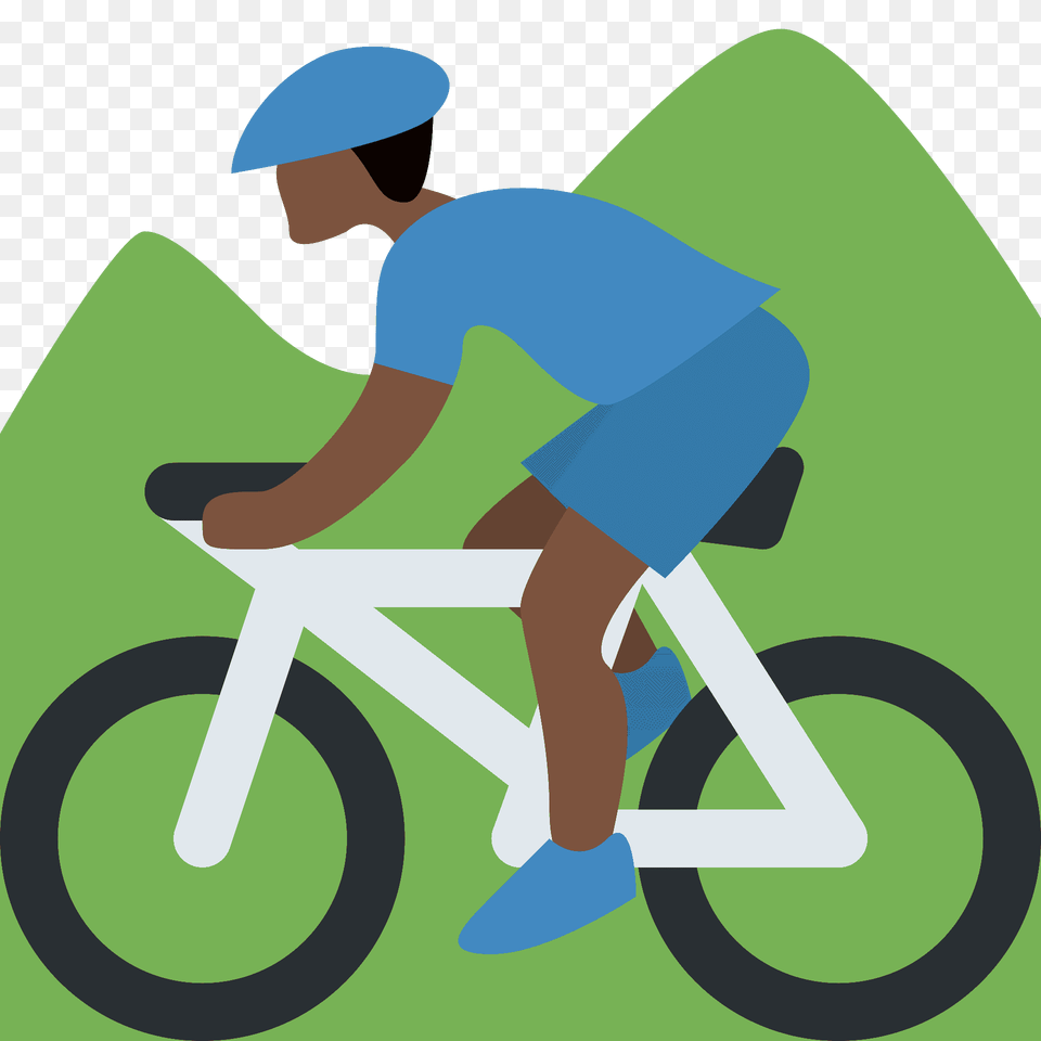 Man Mountain Biking Emoji Clipart, Bicycle, Transportation, Vehicle, Person Free Png