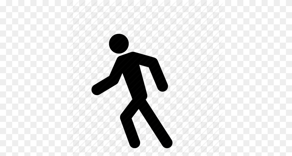 Man Move Moving People Person Run Running Icon, Silhouette, Walking Free Png Download