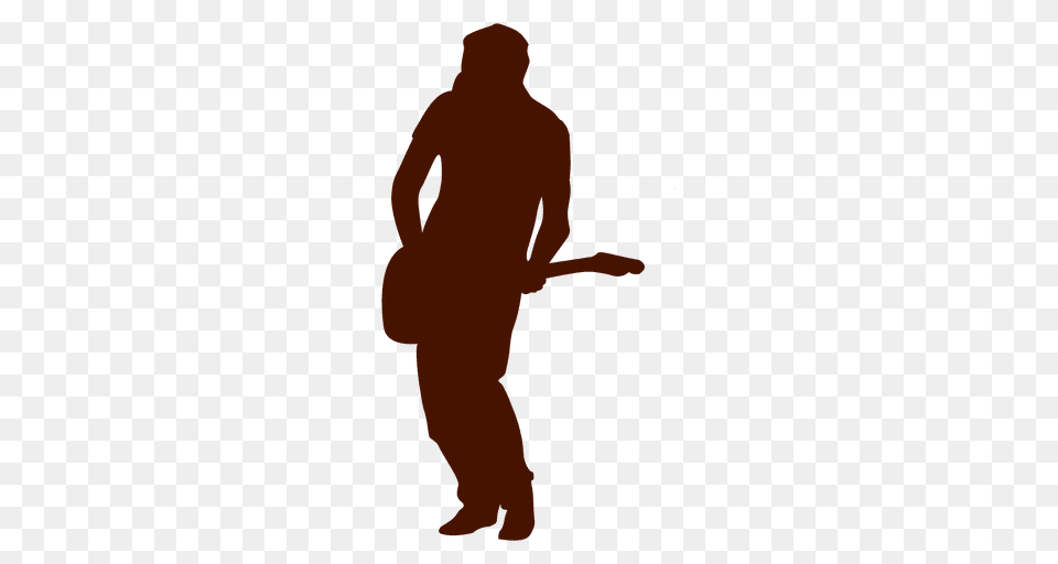 Man Music Guitar Musician Silhouette, Adult, Male, Person, Head Free Png