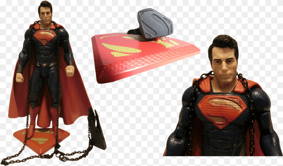 Man Of Steel Prototype Figures Premier First Look Exploders Superman, Cape, Clothing, Person, Adult Free Png