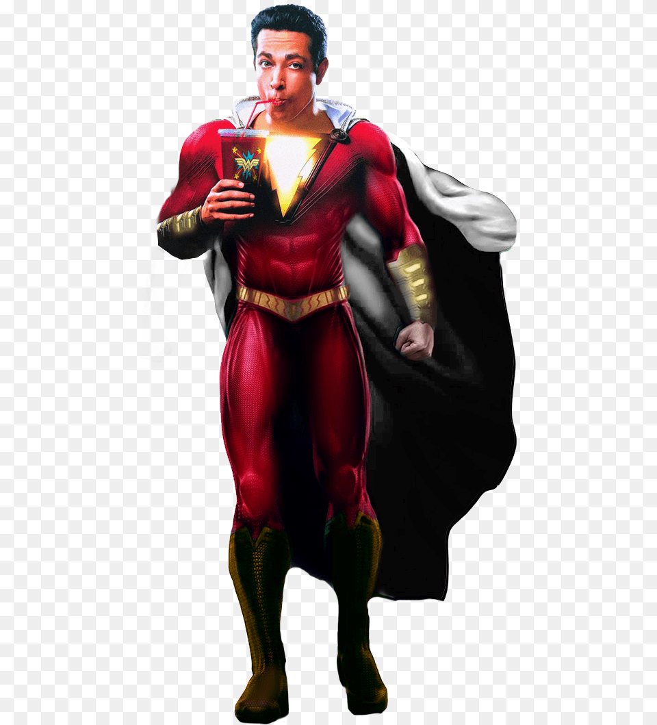 Man Of Steel Real Dc Captain Marvel, Cape, Clothing, Costume, Person Free Png