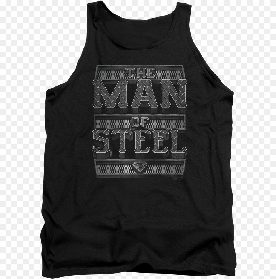 Man Of Steel Superman Tank Top Active Tank, Clothing, Tank Top, T-shirt, Person Free Png Download