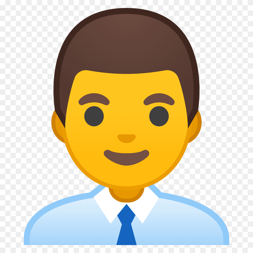 Man Office Worker Emoji Clipart, Accessories, Face, Formal Wear, Head Free Transparent Png
