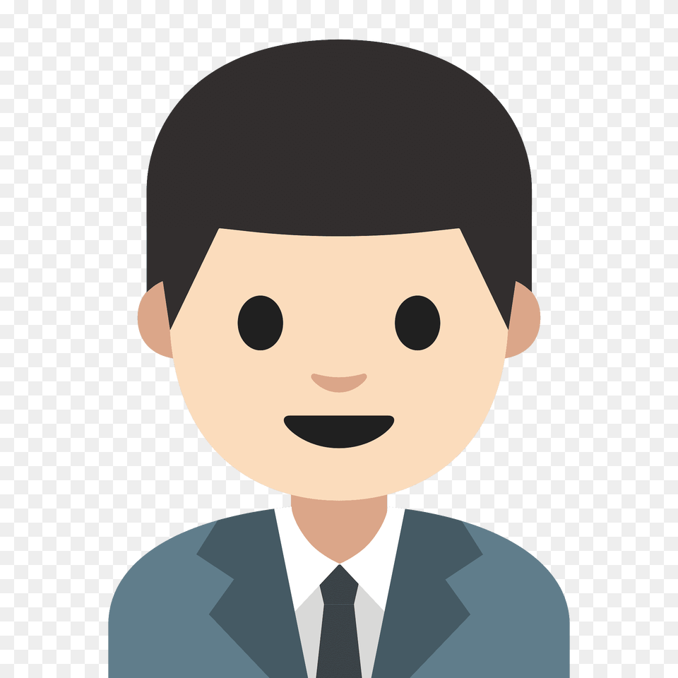 Man Office Worker Emoji Clipart, Face, Head, Person, Photography Free Png
