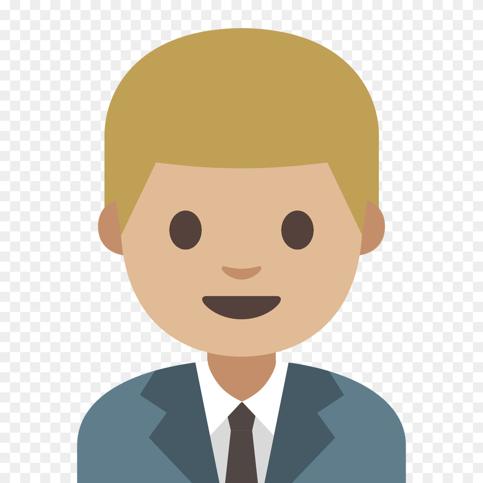 Man Office Worker Emoji Clipart, Face, Head, Person, Photography Png