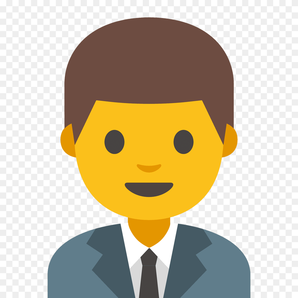 Man Office Worker Emoji Clipart, Face, Head, Person, Photography Free Png Download