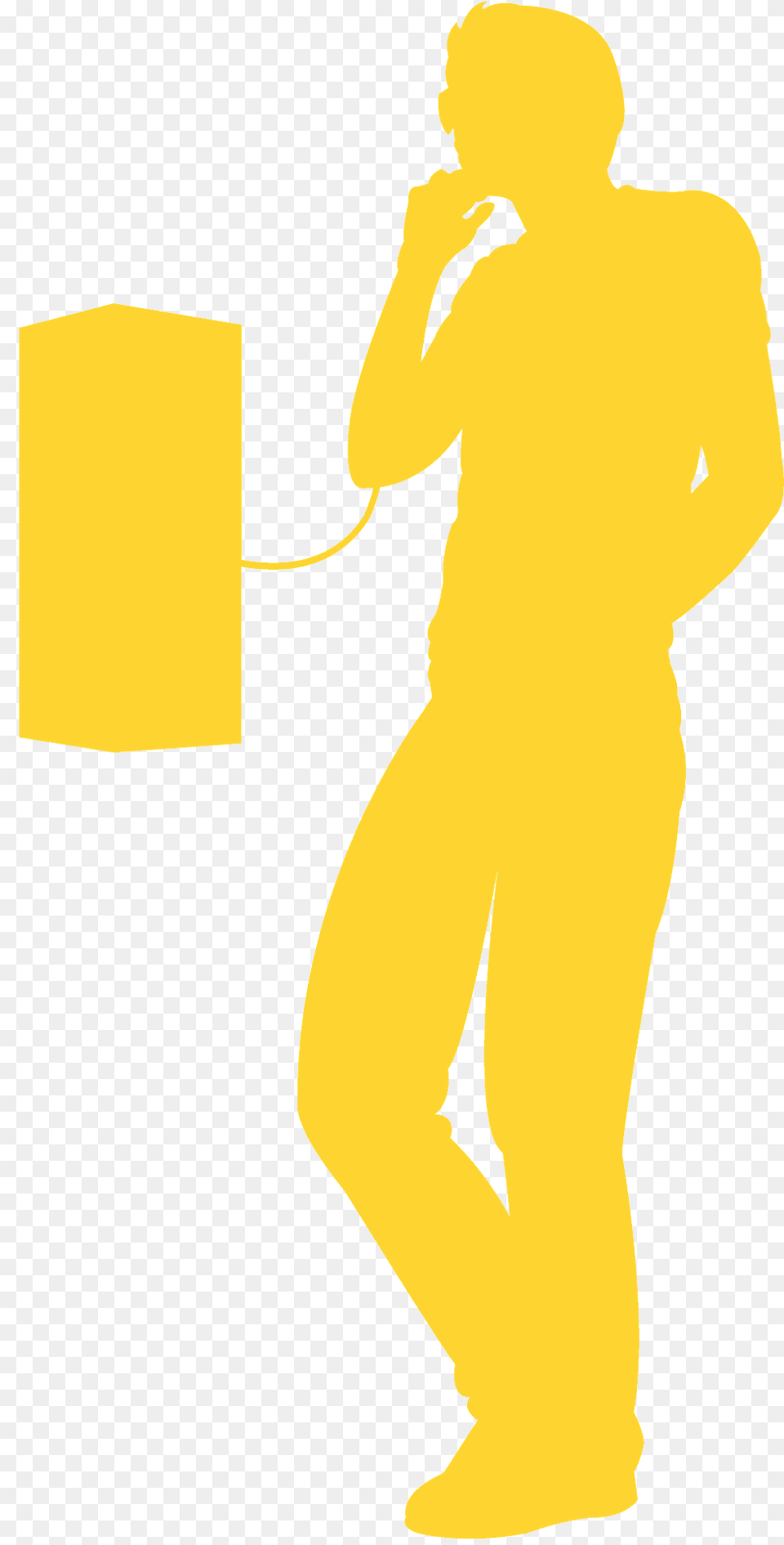 Man On Phone Silhouette, Adult, Male, Person Free Transparent Png