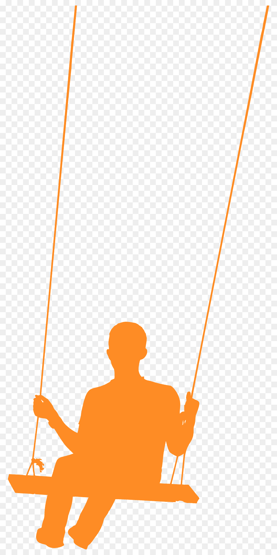 Man On Swing Silhouette, Adult, Male, Person, Toy Free Png