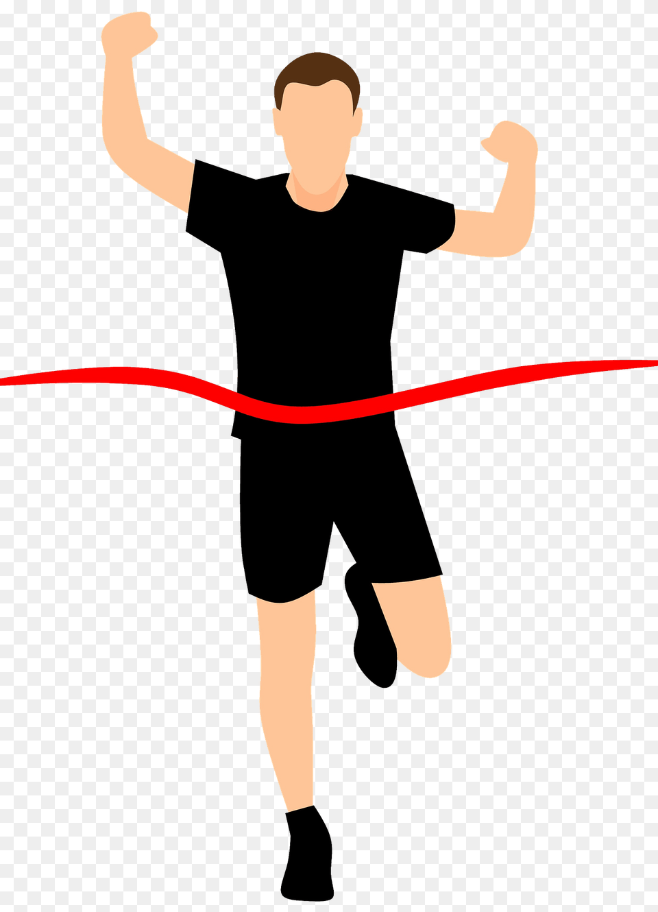 Man On The Finish Line Clipart, Person, Clothing, Footwear, Shoe Png