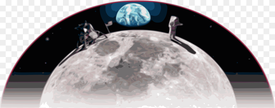 Man On The Moon Clip Arts Man On Moon Astronomy, Outdoors, Night, Nature Free Transparent Png