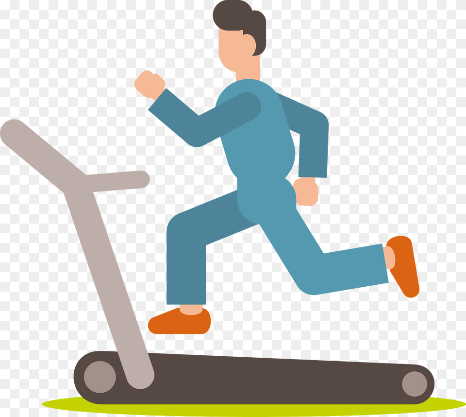 Man On Treadmill Clipart, Scooter, Transportation, Vehicle, Person Free Png