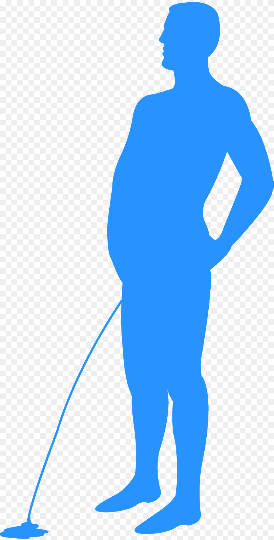 Man Peeing Silhouette, Adult, Male, Person, Cleaning Free Png Download