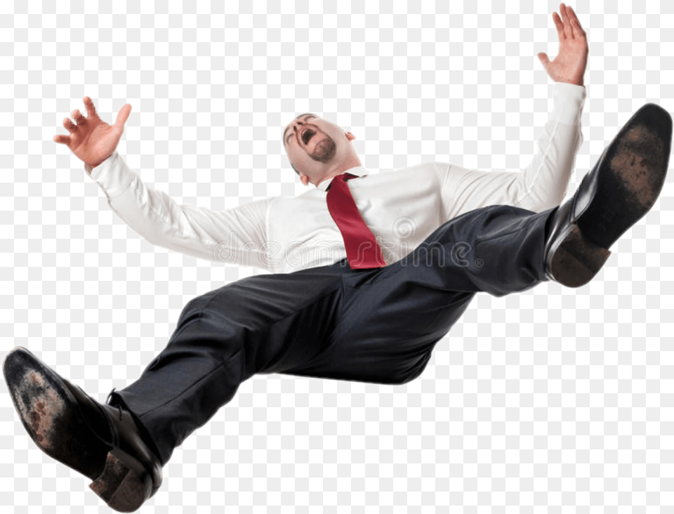 Man People Falling Fall Sticker Transparent Man Falling, Accessories, Tie, Formal Wear, Person Png Image
