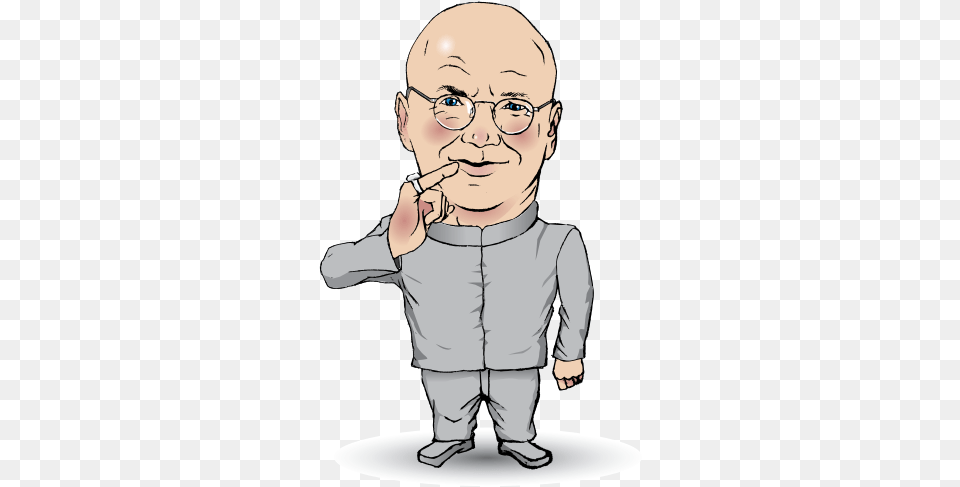 Man Person Google Search Google Thinking Cartoon Dr Evil Clipart, Baby, Head, Face, Accessories Png Image
