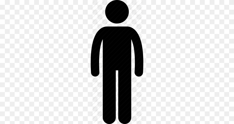 Man Person Standing Icon, Silhouette, Architecture, Building Free Png Download