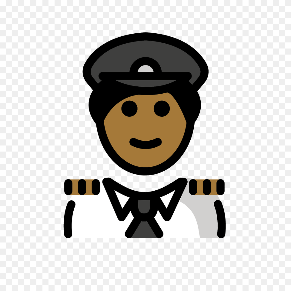 Man Pilot Emoji Clipart, Captain, Officer, Person, People Free Png Download