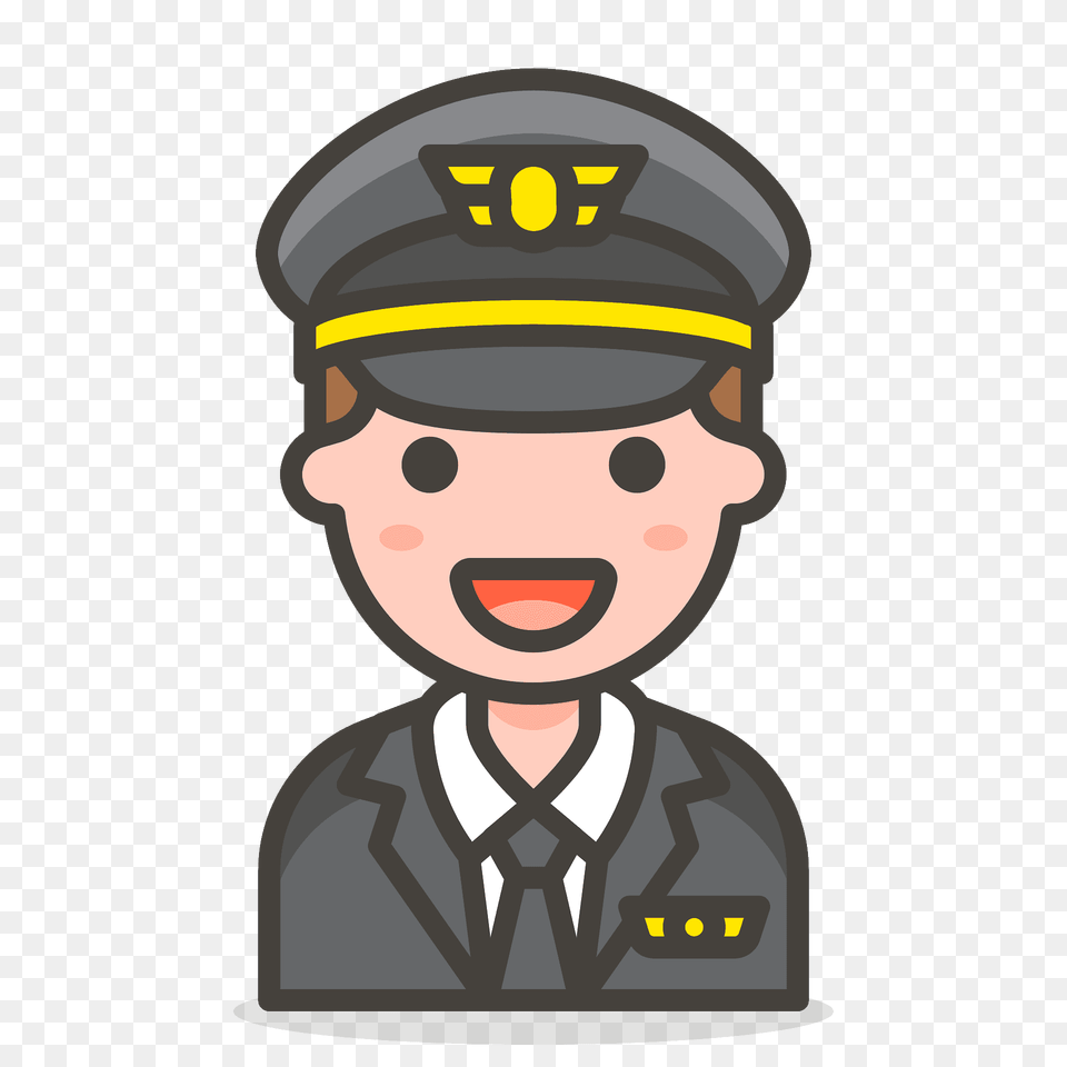 Man Pilot Emoji Clipart, Captain, Officer, Person, Baby Png