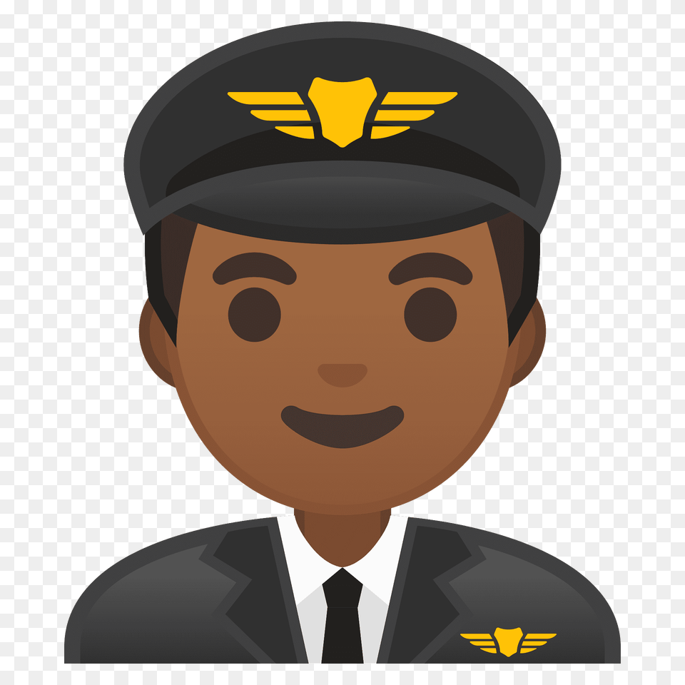 Man Pilot Emoji Clipart, Person, Cap, Captain, Clothing Png