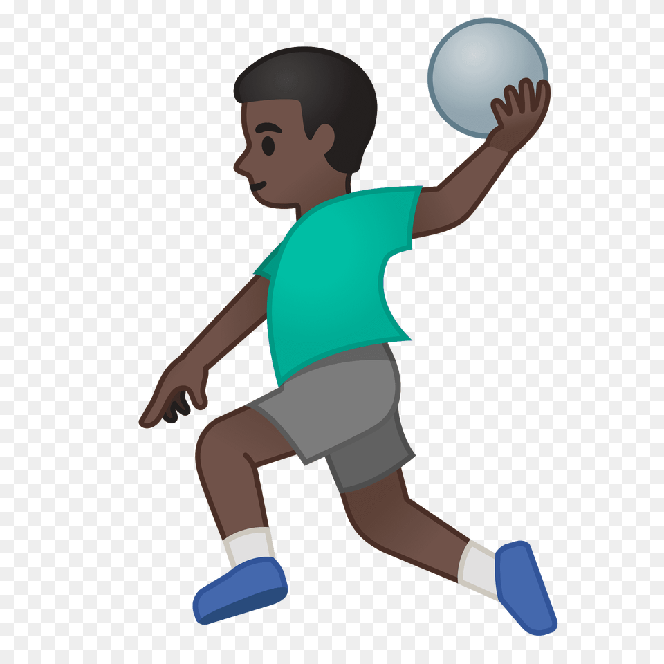 Man Playing Handball Emoji Clipart, Sphere, Clothing, Shorts, Baby Png