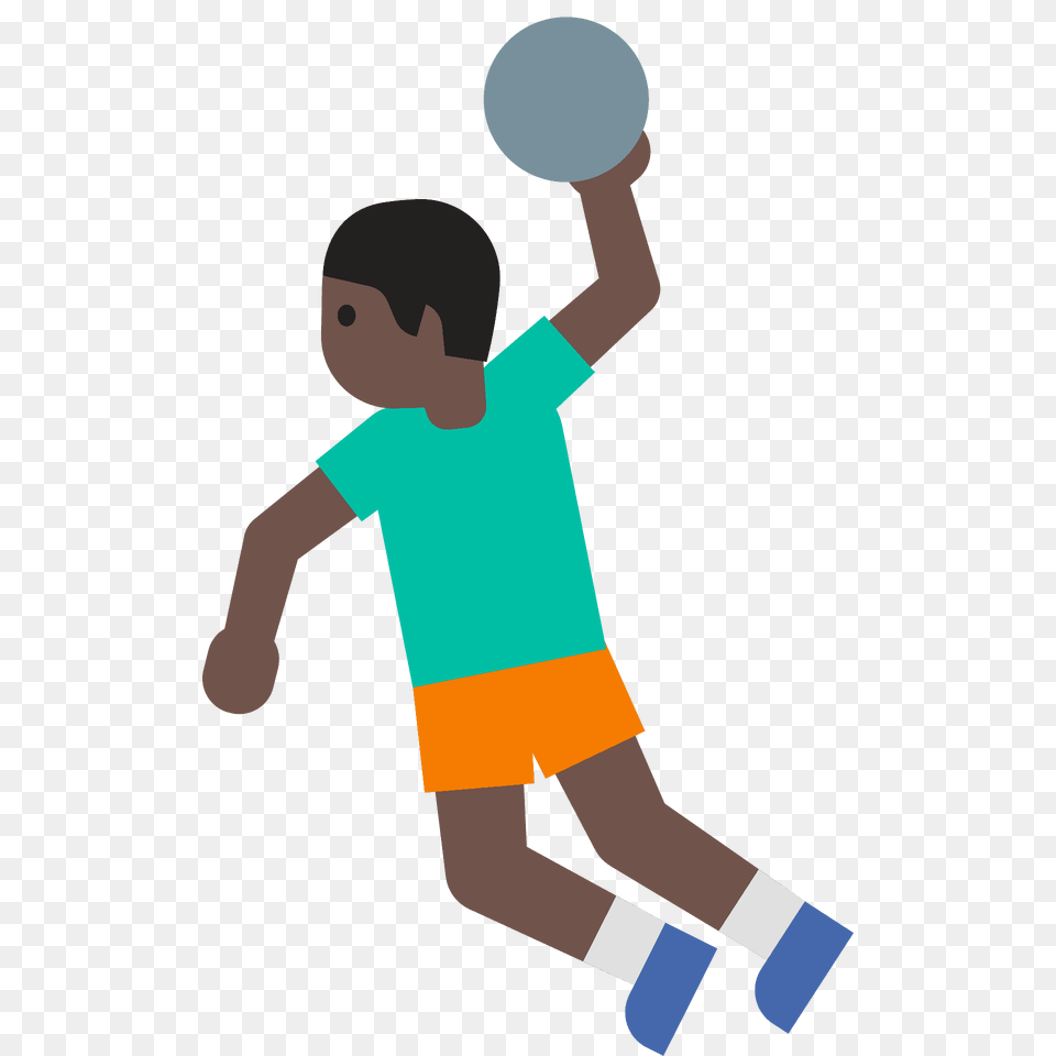 Man Playing Handball Emoji Clipart, Ball, Sphere, Shorts, Person Png