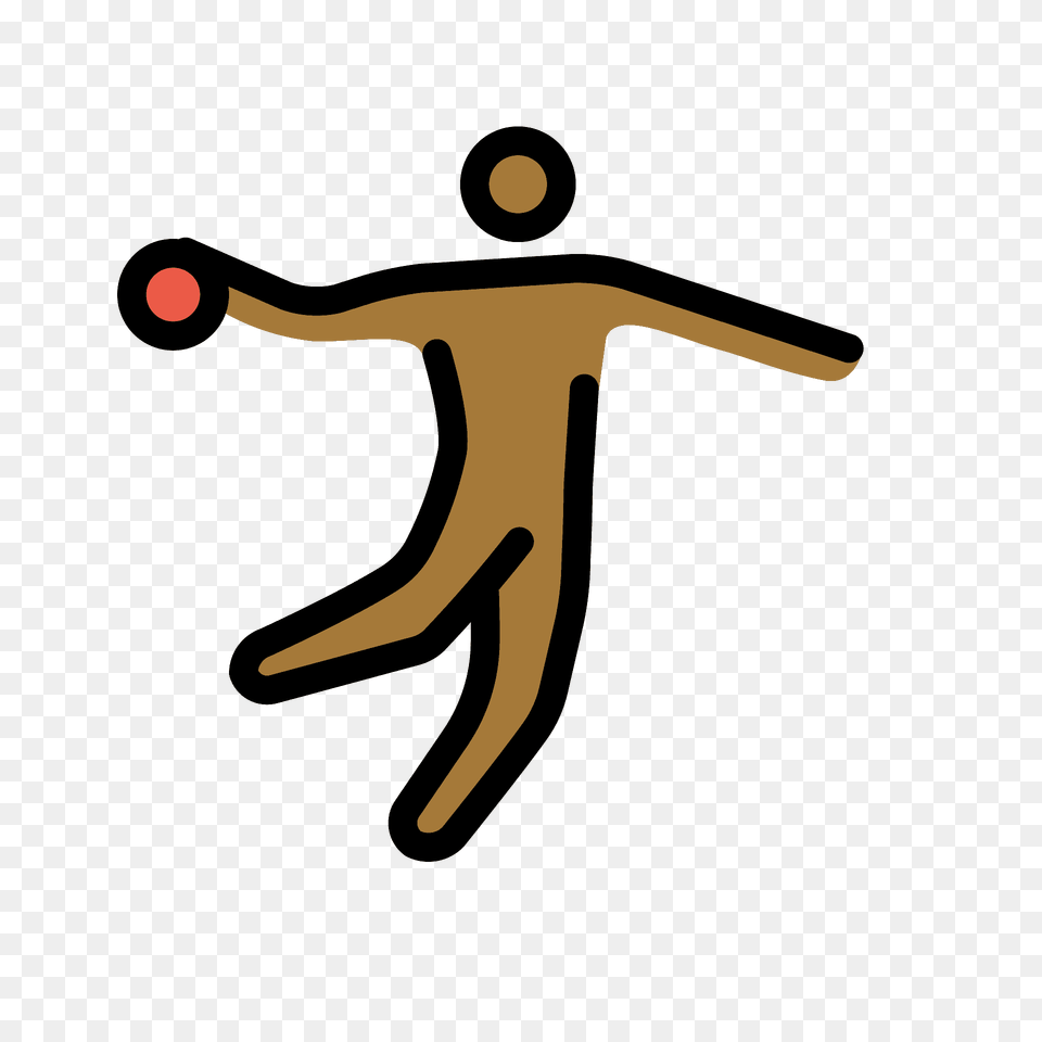 Man Playing Handball Emoji Clipart, People, Person Free Png Download