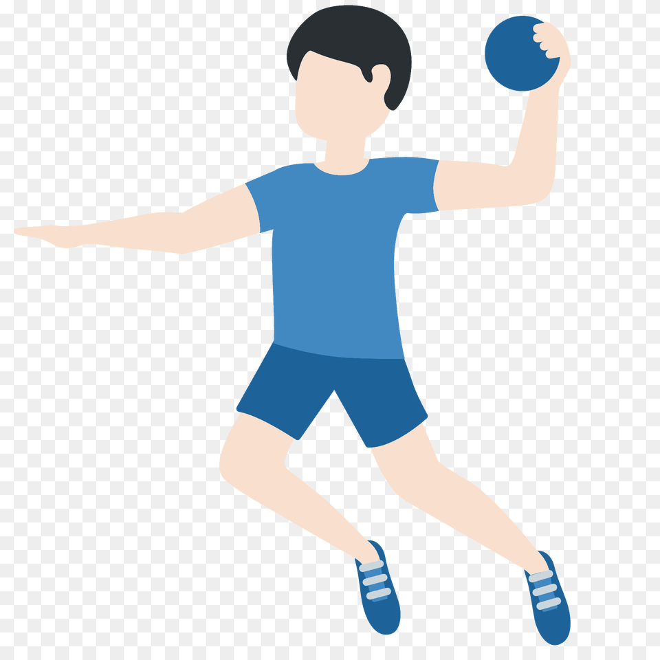 Man Playing Handball Emoji Clipart, Ball, Sport, Person, Male Free Png