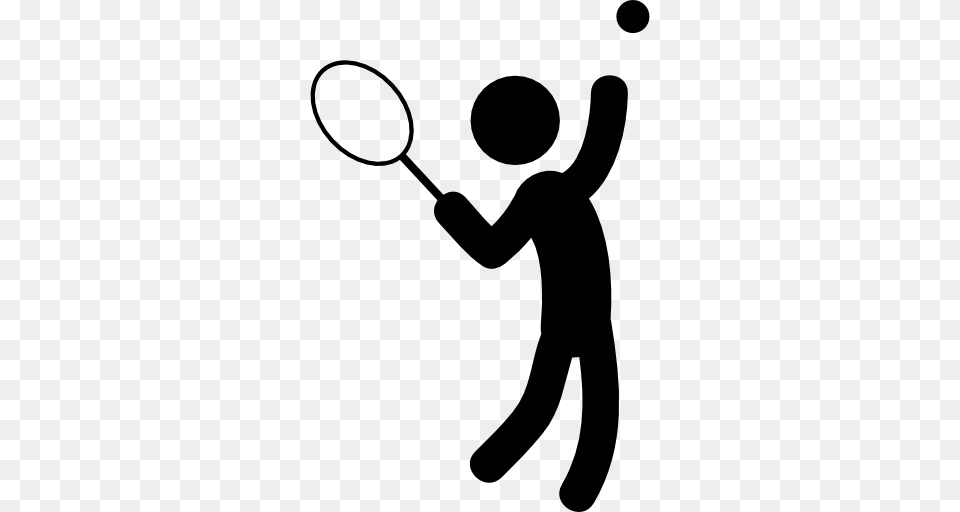 Man Playing Tennis, Silhouette, Badminton, Person, Sport Png Image