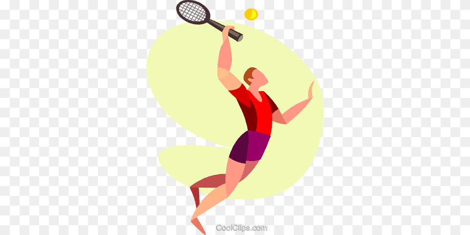Man Playing Tennis Royalty Vector Clip Art Illustration, Ball, Racket, Sport, Tennis Ball Free Png Download