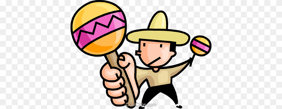 Man Playing The Maracas Royalty Vector Clip Art Illustration, Maraca, Musical Instrument, Baby, Person Png Image