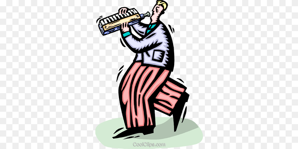 Man Playing The Mouth Organ Royalty Vector Clip Art, Adult, Female, Person, Woman Png Image