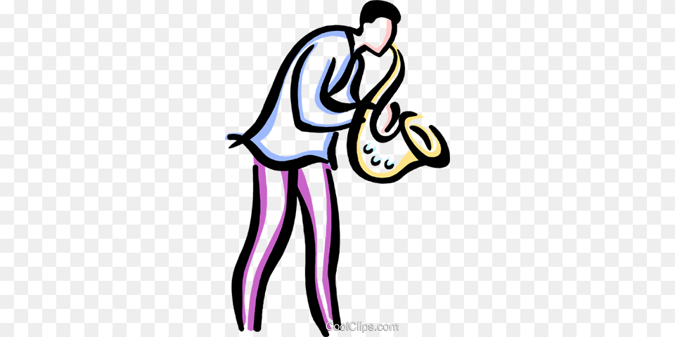 Man Playing The Saxophone Royalty Vector Clip Art, Adult, Female, Person, Woman Free Png