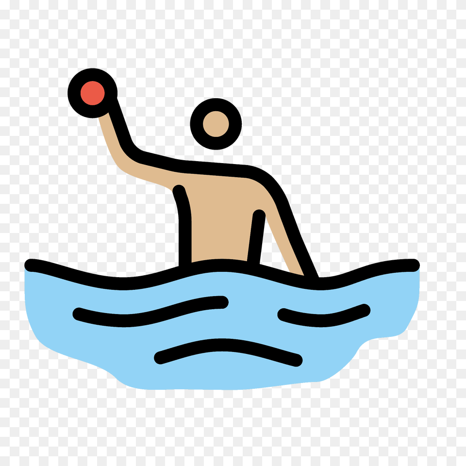 Man Playing Water Polo Emoji Clipart, Device, Grass, Lawn, Lawn Mower Png