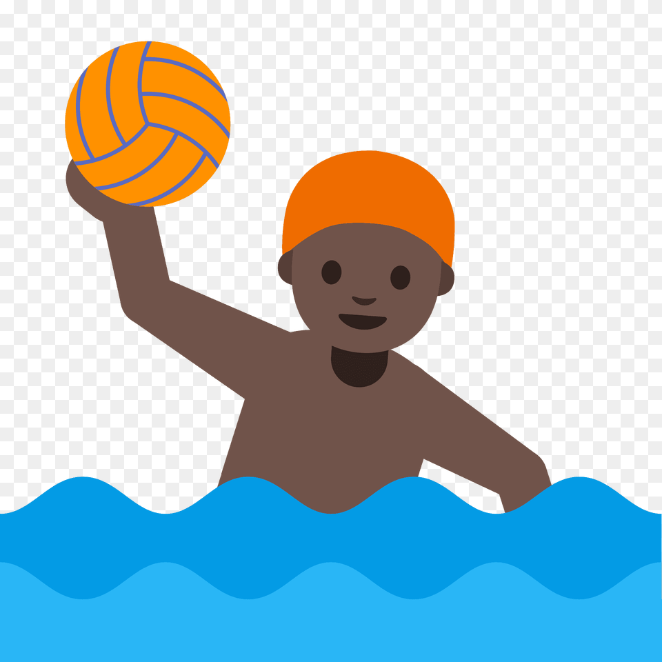 Man Playing Water Polo Emoji Clipart, Water Sports, Swimming, Sport, Person Free Png