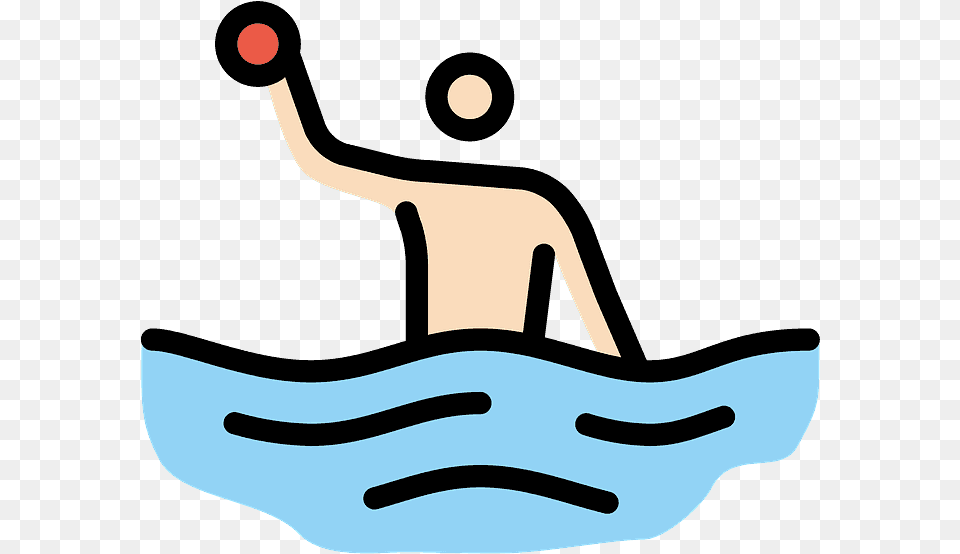 Man Playing Water Polo Emoji Clipart Water Polo, Juggling, Person, Astronomy, Moon Png