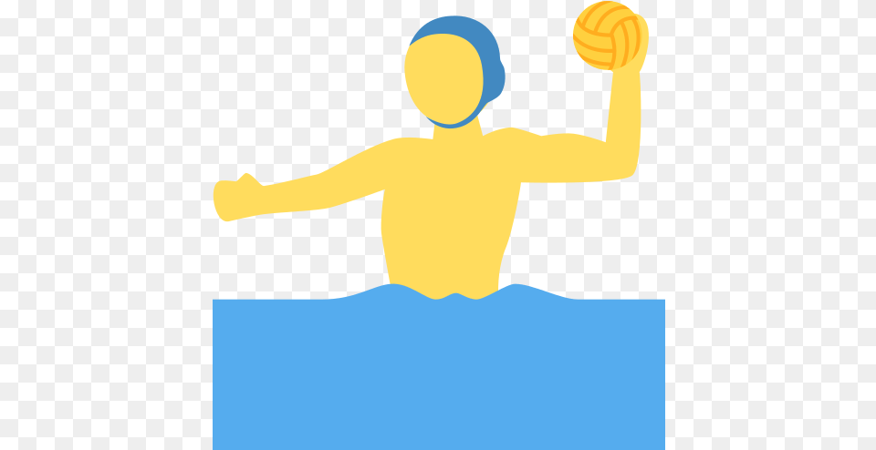 Man Playing Water Polo Emoji Meaning With Pictures Water Polo, Bathing Cap, Cap, Clothing, Hat Png