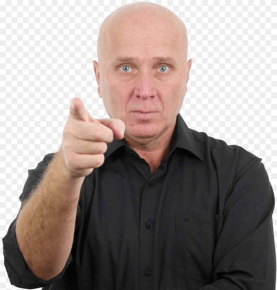 Man Pointing Finger Man, Portrait, Photography, Person, Head Free Png Download