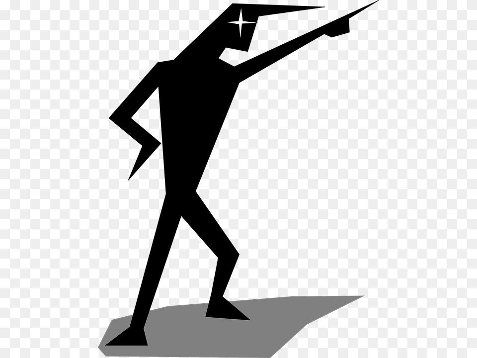 Man Pointing Posing Human Attack Stick Figure Pointing, Symbol Png