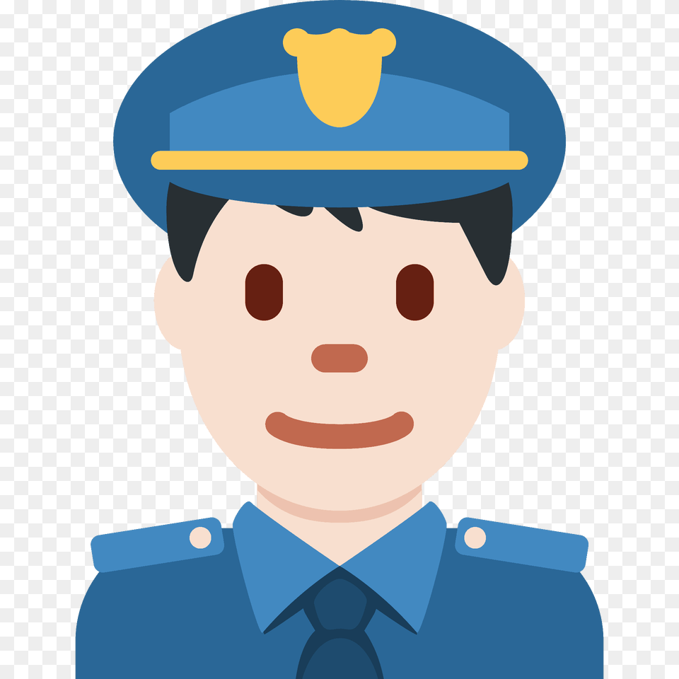 Man Police Officer Emoji Clipart, Captain, Person, Baby, Face Png Image