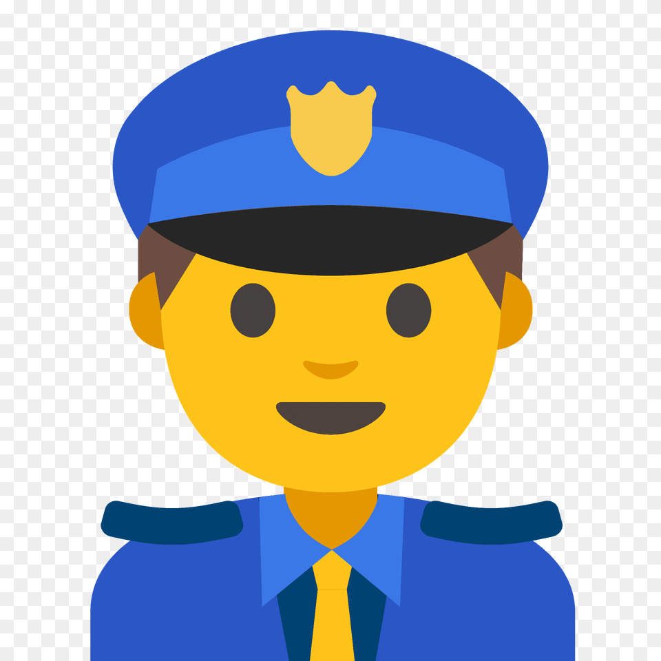 Man Police Officer Emoji Clipart, Baby, Person, Captain, Face Png Image