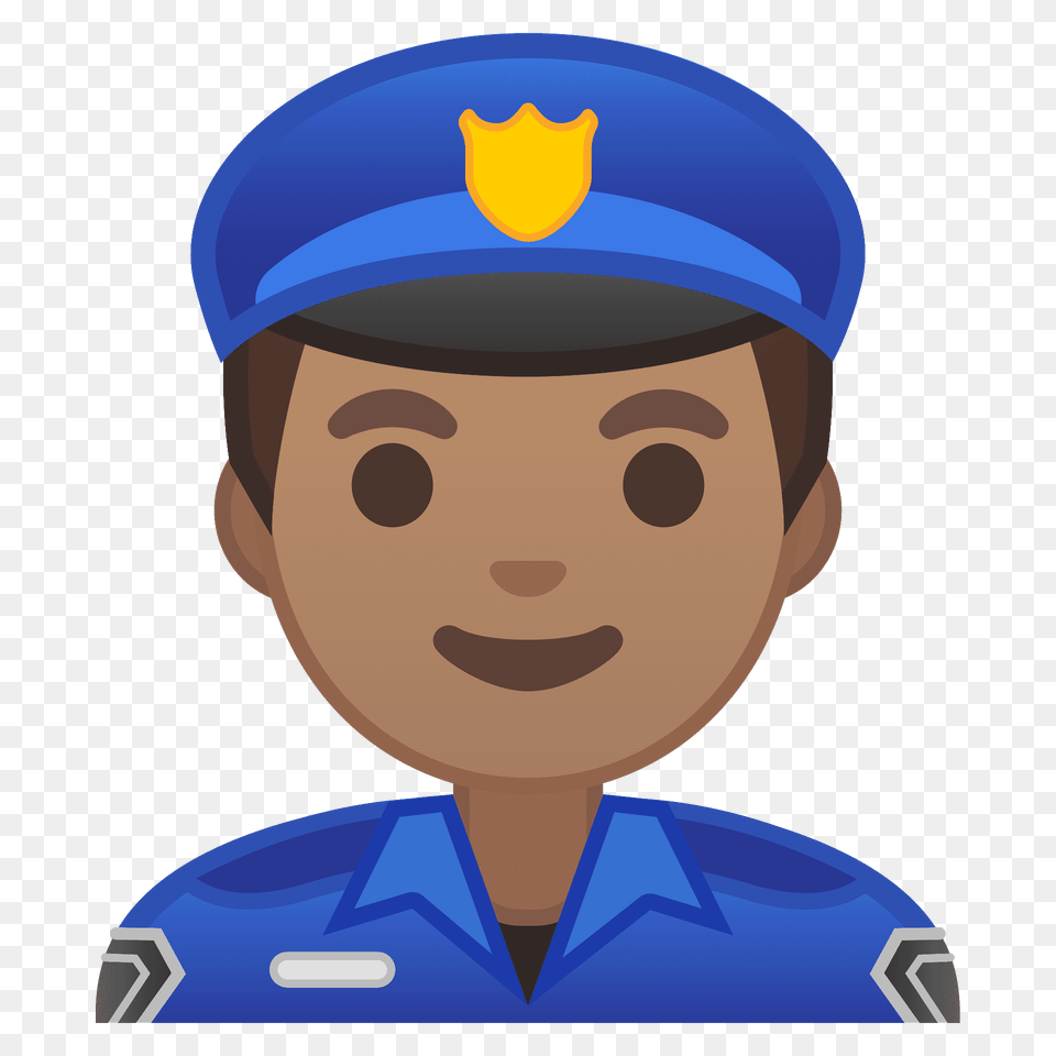 Man Police Officer Emoji Clipart, Hat, Cap, Clothing, Head Png