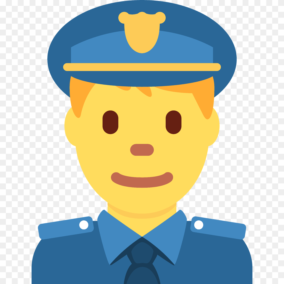 Man Police Officer Emoji Clipart, Captain, Person, Baby, Face Png Image
